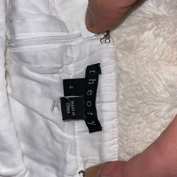 Theory white eyelet classic sleeveless tube top dress | Sz 4 - Picture 4 of 5